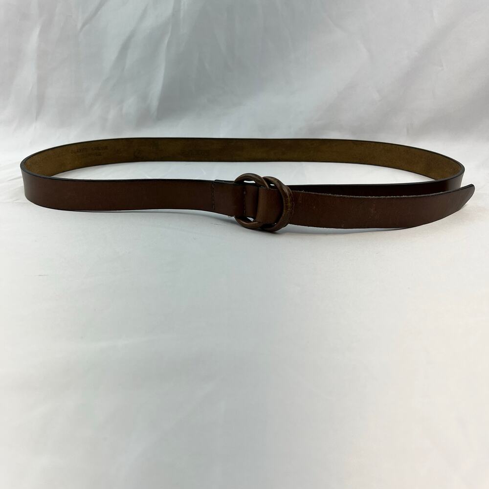 Vintage Brown D Ring Steerhide Leather Belt 34" Classiccore Heritage Americana